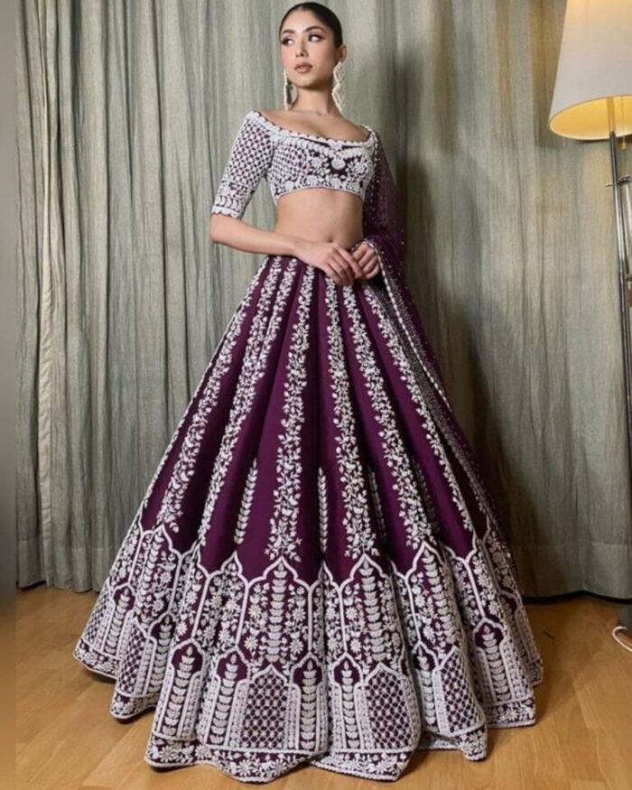 Latest Purple Color Lehenga Choli