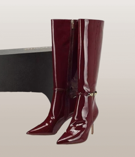 Sergey Pointed Leather Boots