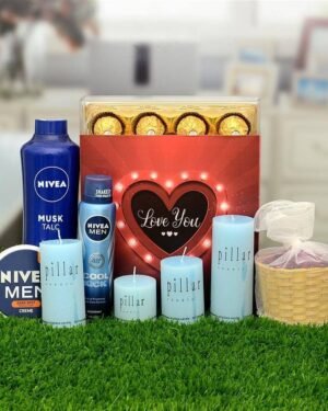 Ferrero Rocher With Mens Care & Candles Hamper