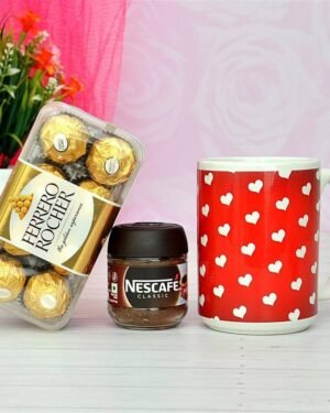 Ferrero Rocher With Mug & Coffee