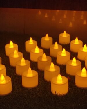 LED Candles for Ganpati Decor Flameless Electric LED Candles for Diwali / Candles for Home Decoration