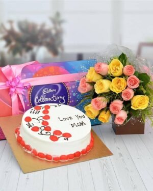 Roses And Cake Hamper