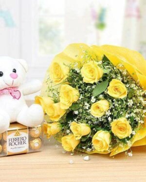 Yellow Roses Hamper